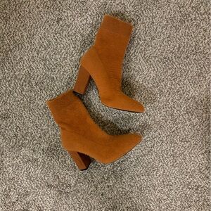 Anthropologie Pointed Toe Sock Boots Size 8.5